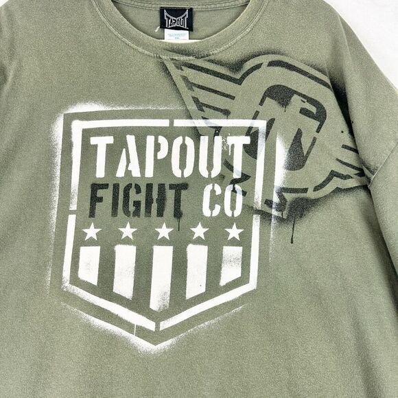 Tapout Vintage Y2K Tee Shirt Size XXL Green Jesse Pinkman UFC MMA - Picture 3 of 6